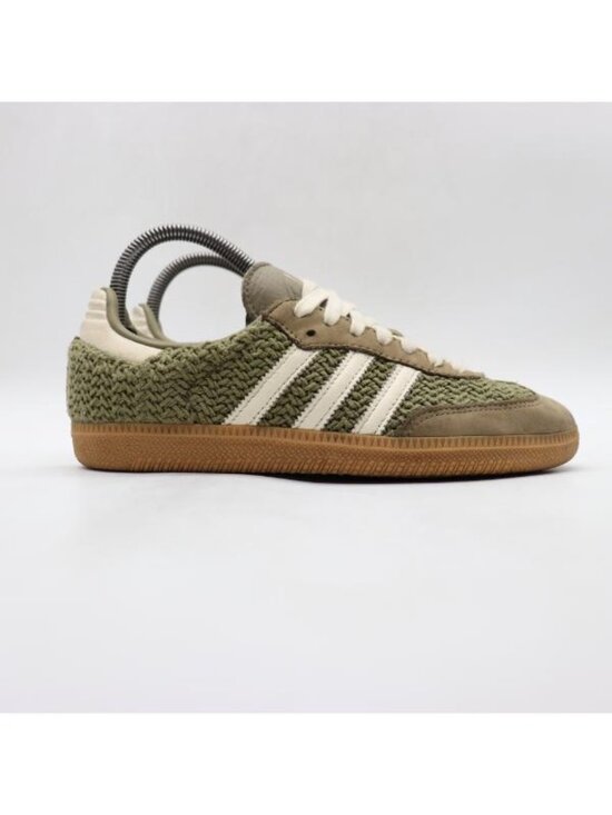 adidas Shoes - Adidas Samba OG Crochet Knit Pack  Orbit Green Women's 6.5 Sneakers Shoes JR9447